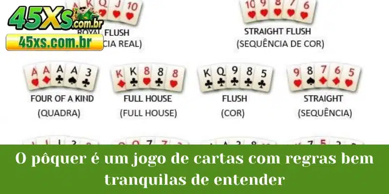 O pôquer é um jogo de cartas com regras bem tranquilas de entender