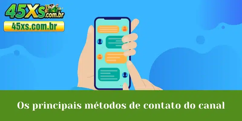 Os principais métodos de contato do canal