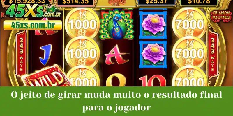 O jeito de girar muda muito o resultado final para o jogador