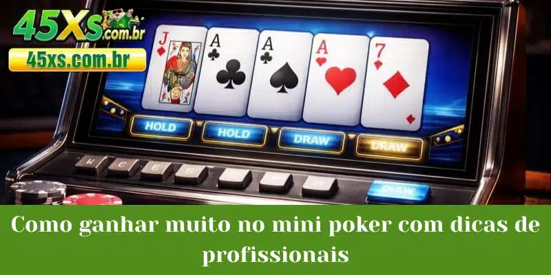 Como ganhar muito no mini poker com dicas de profissionais