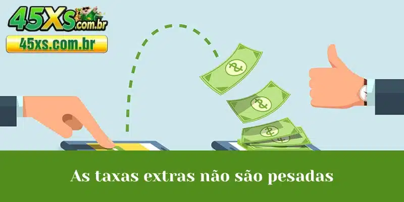 As taxas extras não são pesadas